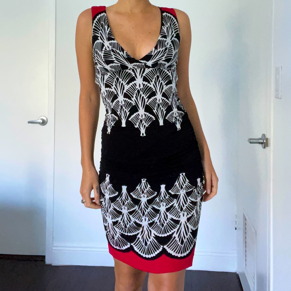 Nicole Miller MIDI length bodycon dress